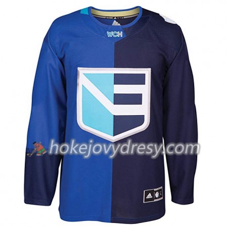 Pánské Hokejový Dres Evropy Blank Světový pohár v ledním hokeji 2016 Modrá Premier